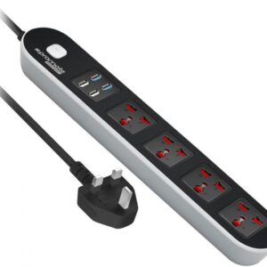 Power Strip Universal 4 Outlet Surge Protector |Promate|