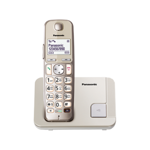 PANASONIC Dect Cordless Phone KX-TGE210-White