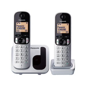 Panasonic Dect Cordless Phone KX-TGC212 Black & Silver