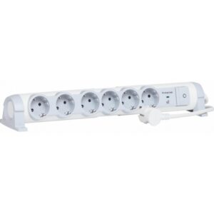 Extension 6 Outlets CFT, SP & Switch On/Off with Cordon |legrand|